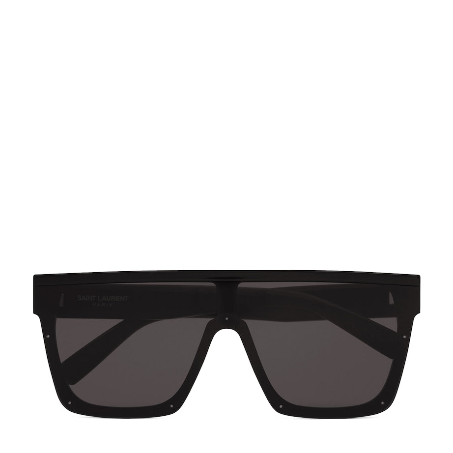 Saint Laurent Black Rectangular Sunglasses