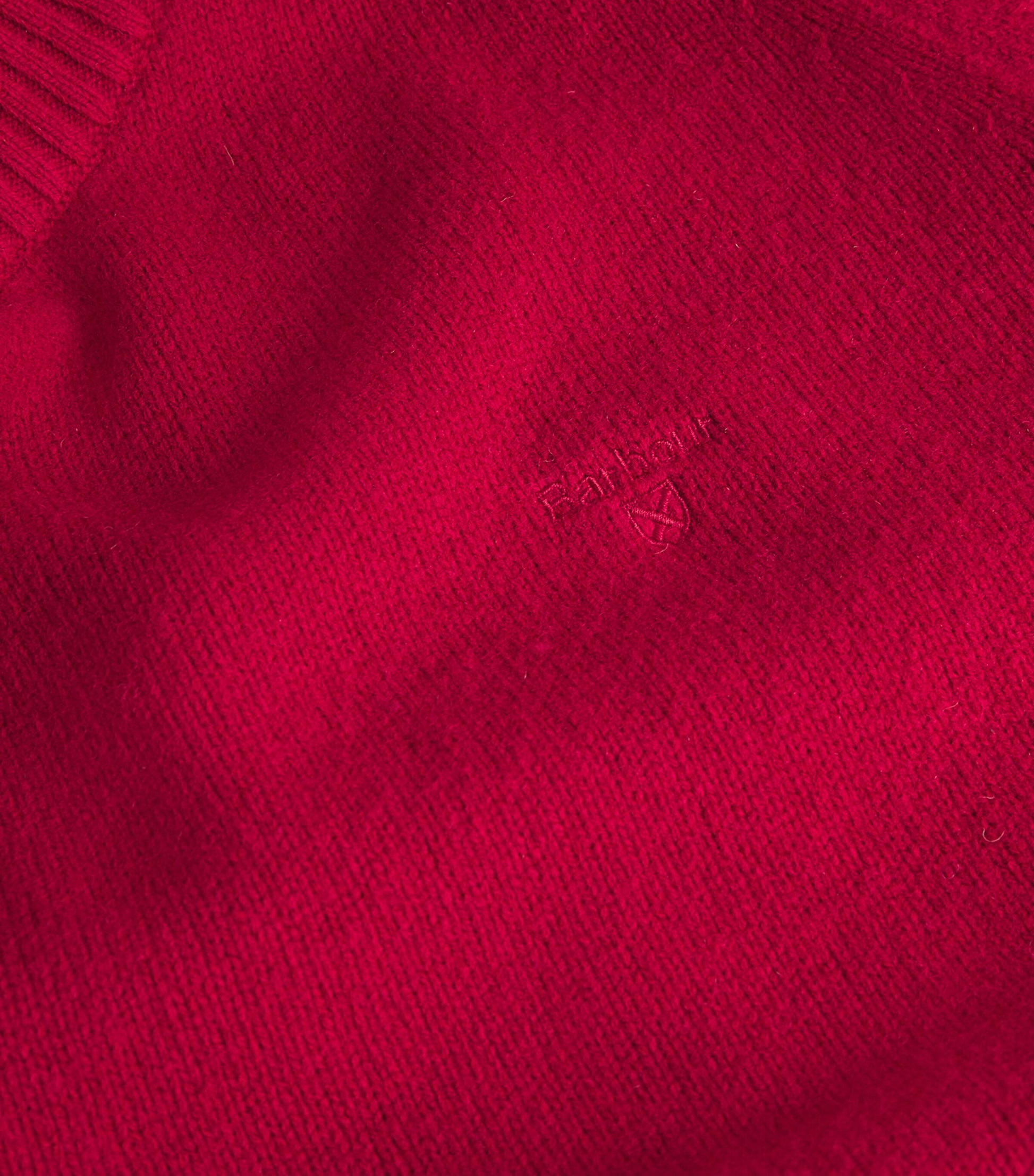 Barbour Red Wool Grangetown Sweater