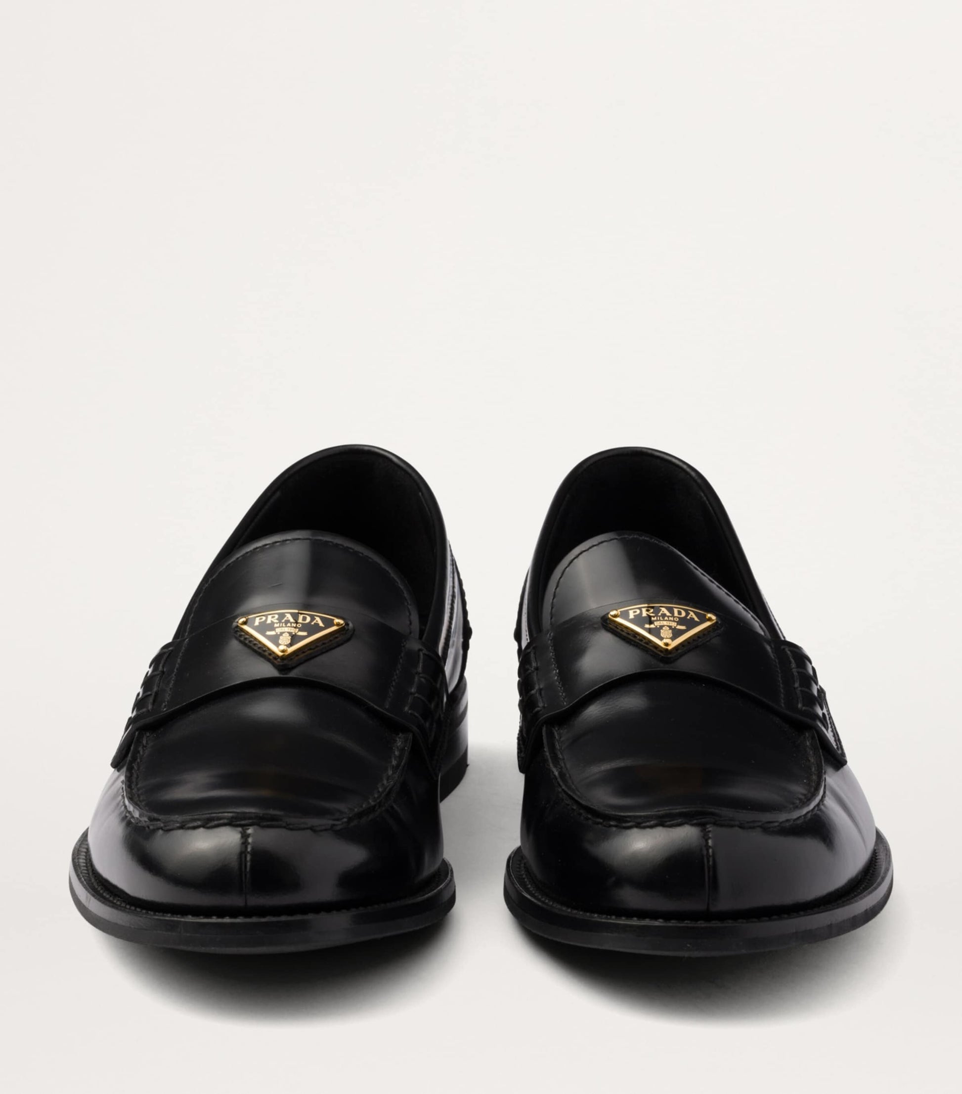 Brushed Leather Loafers