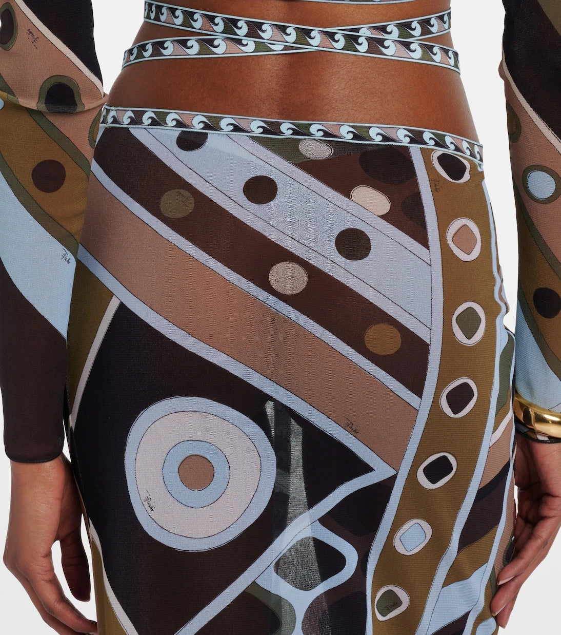 Pucci - Vivara tulle maxi skirt