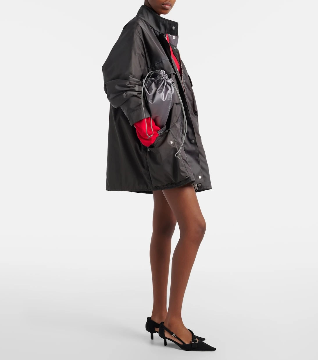Prada - حقيبة برادا ويش ساتان صغيرة