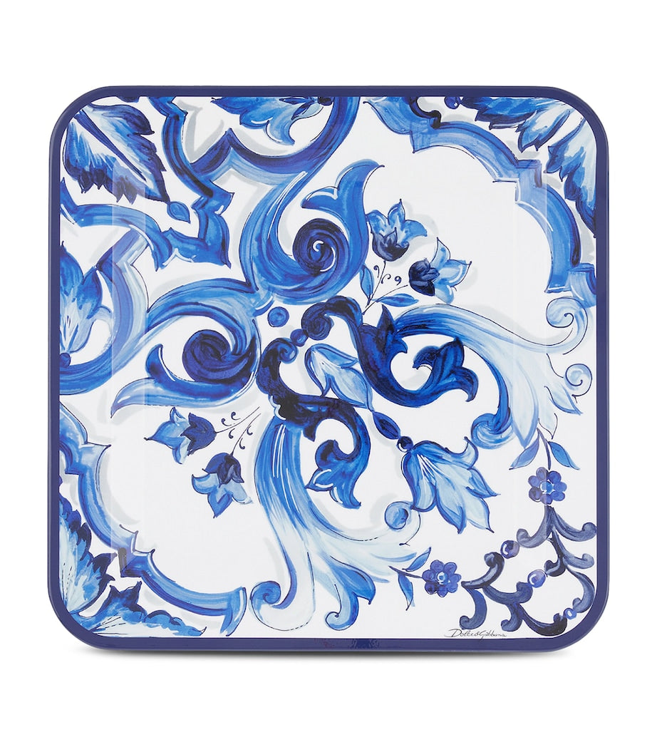 Dolce & Gabbana Casa Wooden Blu Mediterraneo Tray