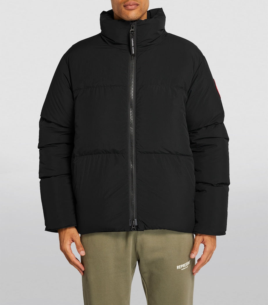 Black Lawrence Puffer Jacket