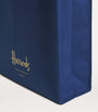 Navy Medium Cotton Logo Tote Bag