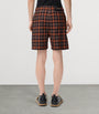 Check Drawstring Shorts