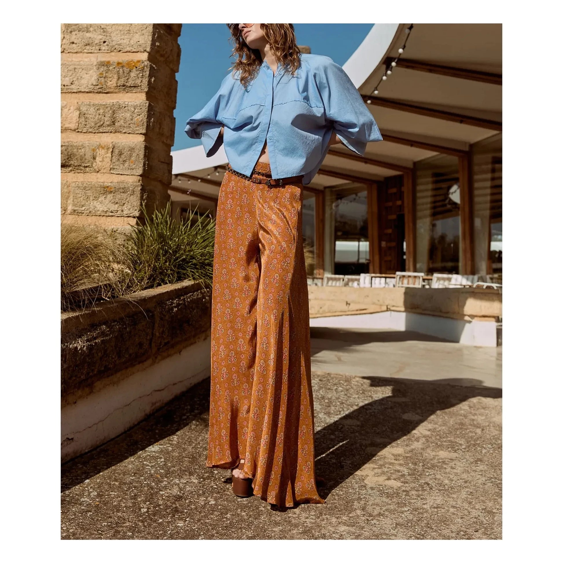 Mes Demoiselles - Soon Cotton Poplin Blouse | Light blue