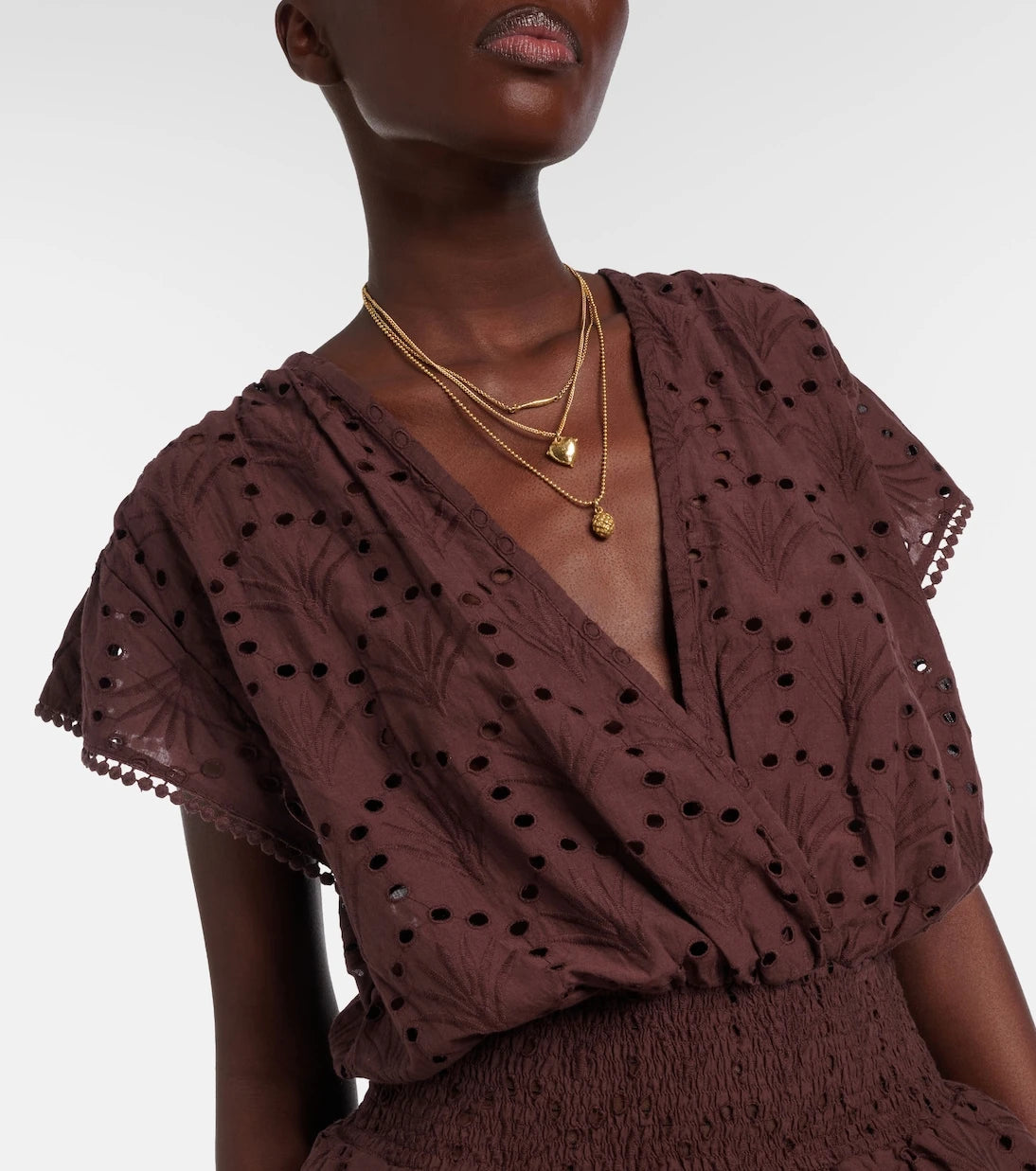 Melissa Odabash - Broderie anglaise cotton minidress