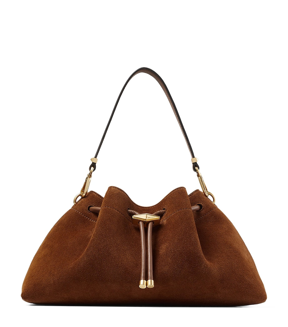 Jimmy Choo Multi Medium Suede Cinch Bucket Bag