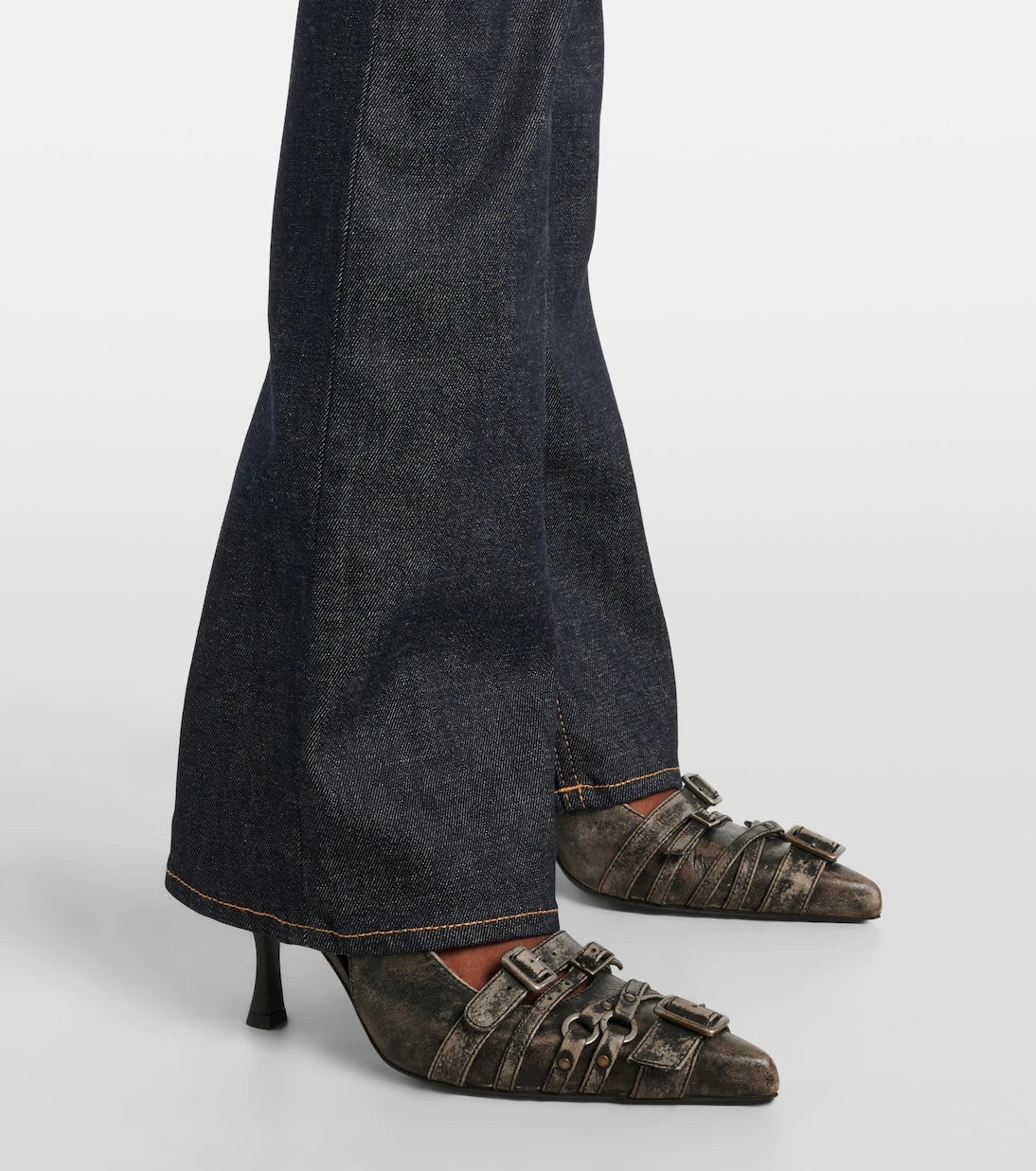 Acne Studios - High-rise flared jeans