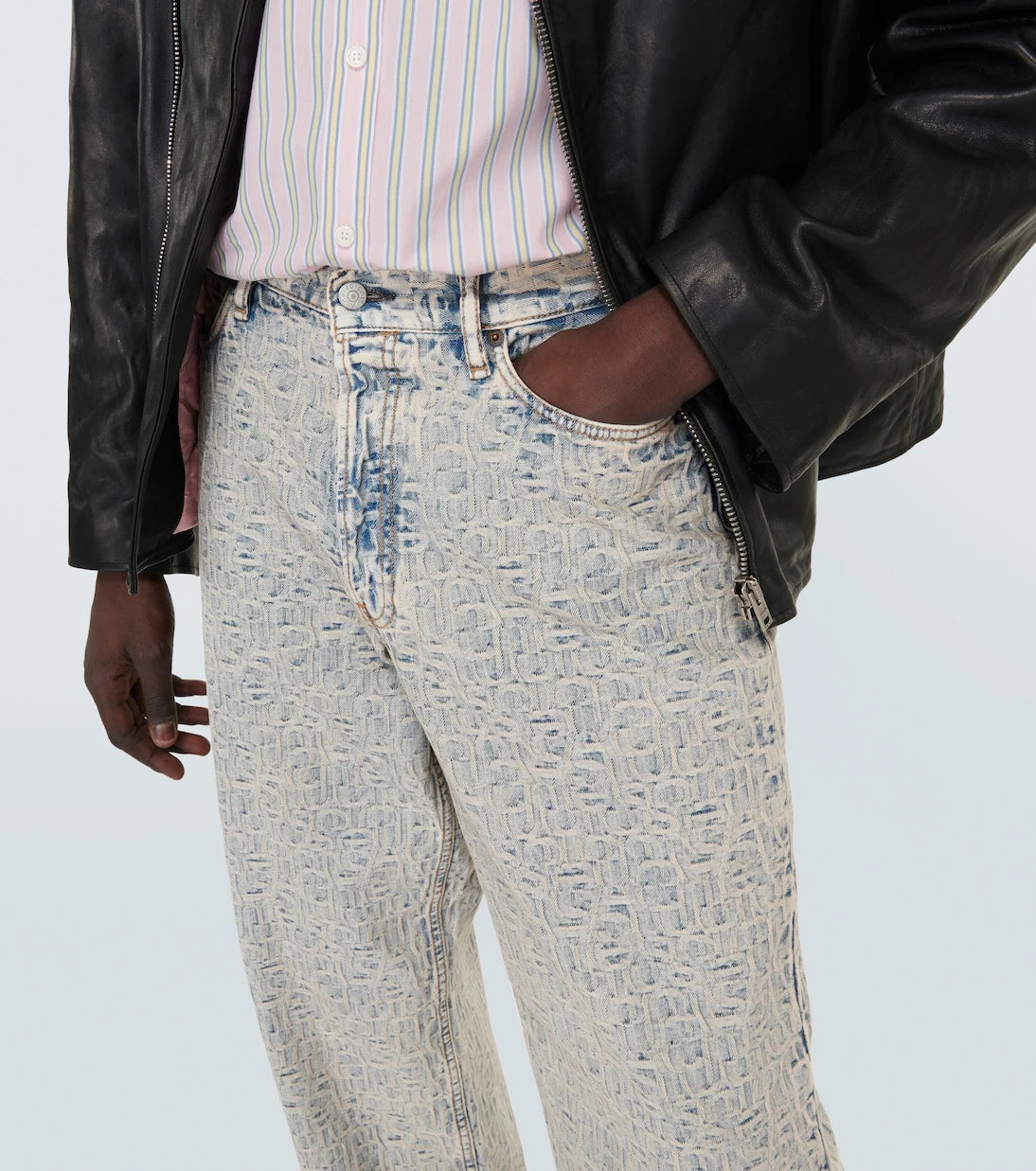 Acne Studios - 1981M monogram wide-leg jeans