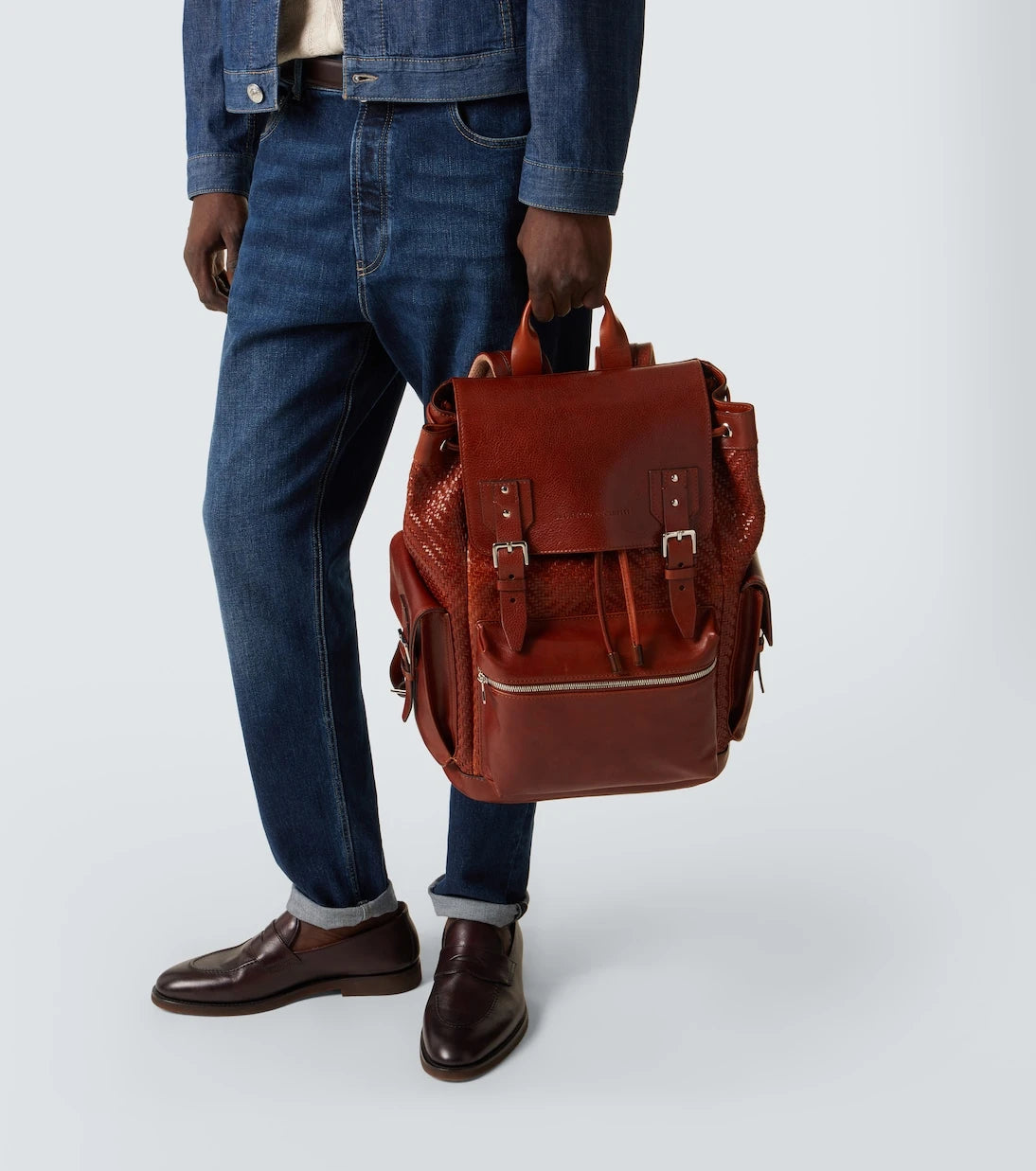 Brunello Cucinelli - City leather backpack