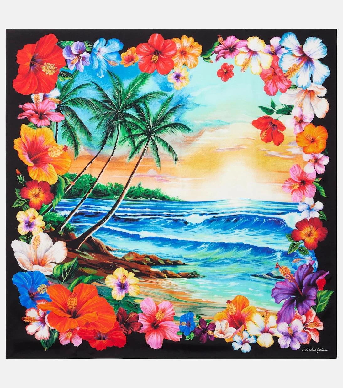 Dolce&Gabbana - Printed silk twill scarf