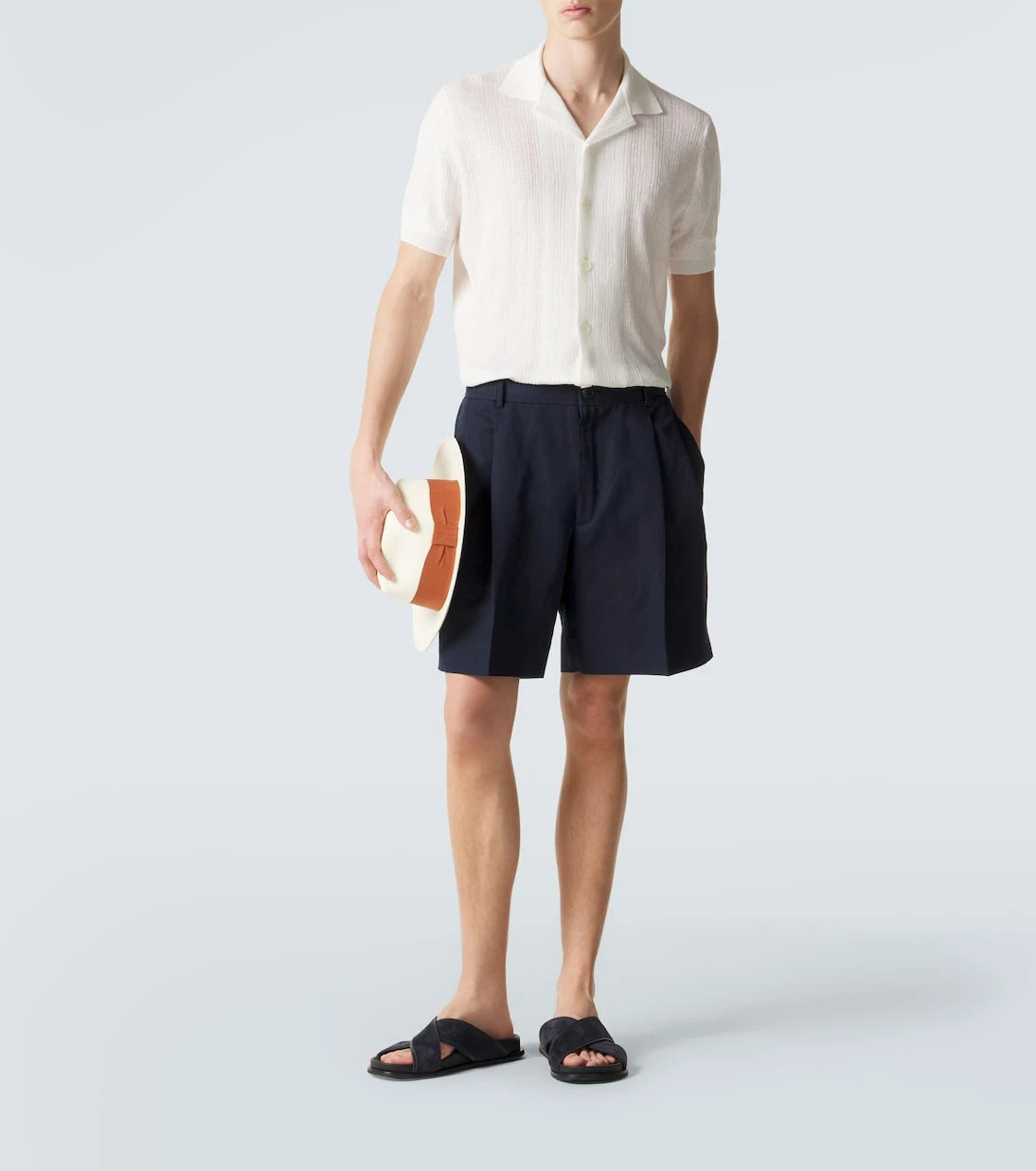Brioni - قميص من الكتان والقطن