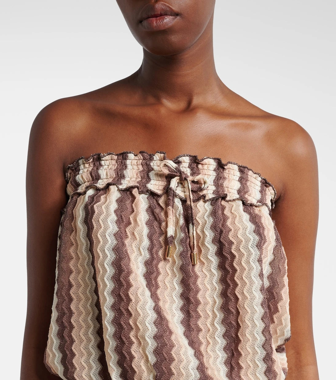 Melissa Odabash - Isla strapless striped minidress