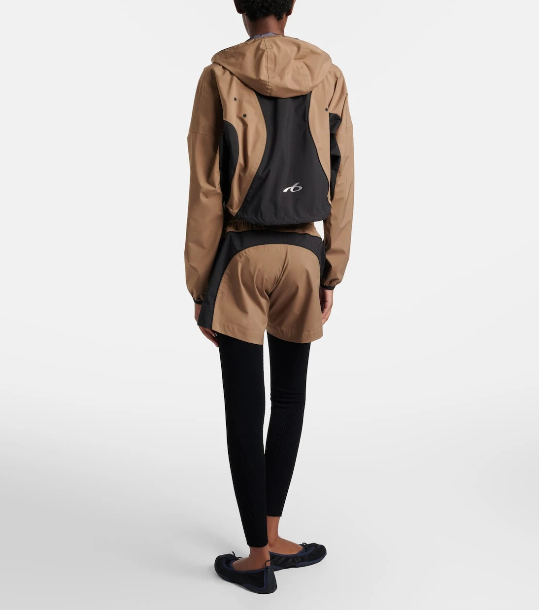 Balenciaga - Colorblocked taffeta shorts