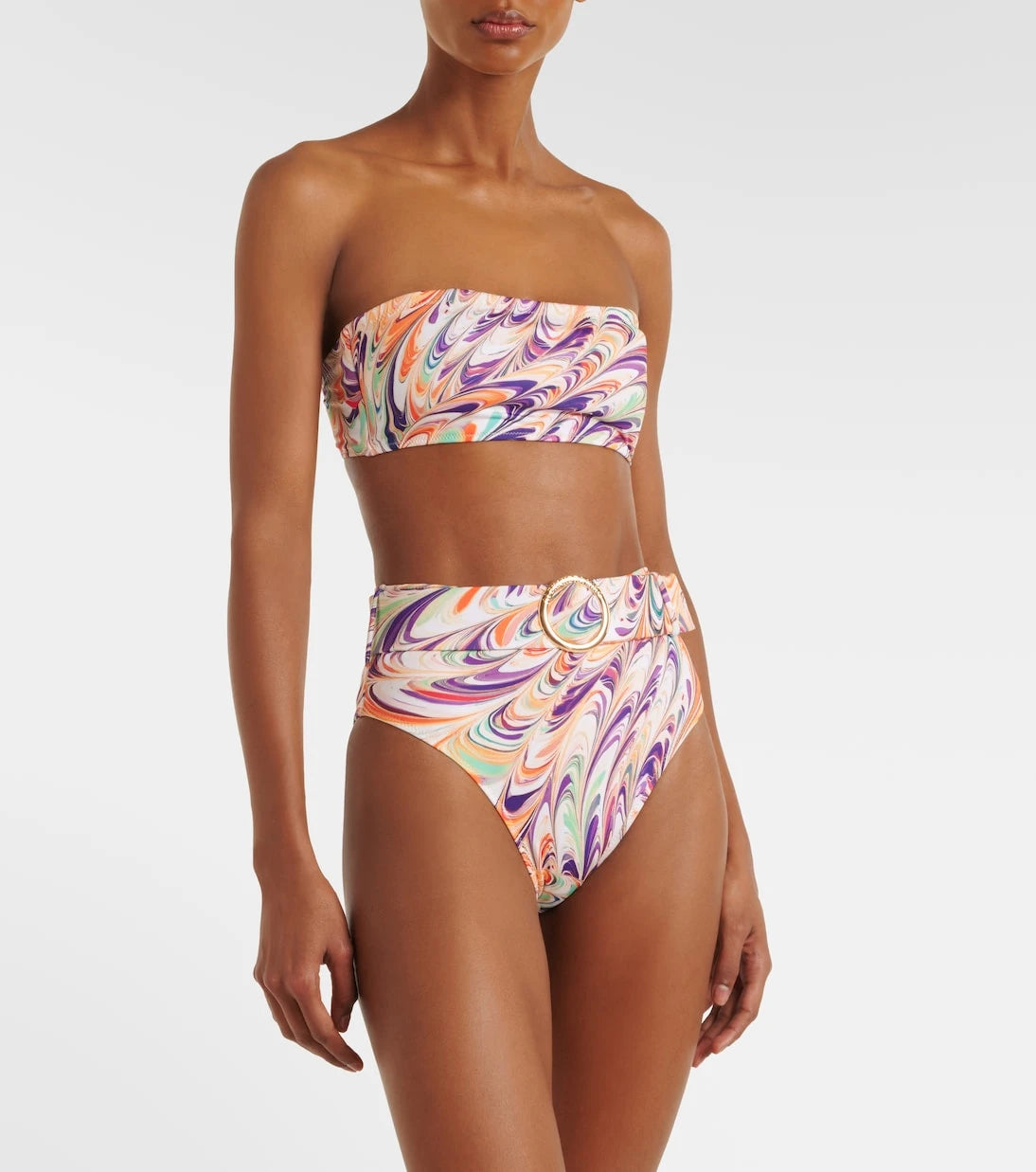 Alexandra Miro - Iris belted printed bikini bottoms
