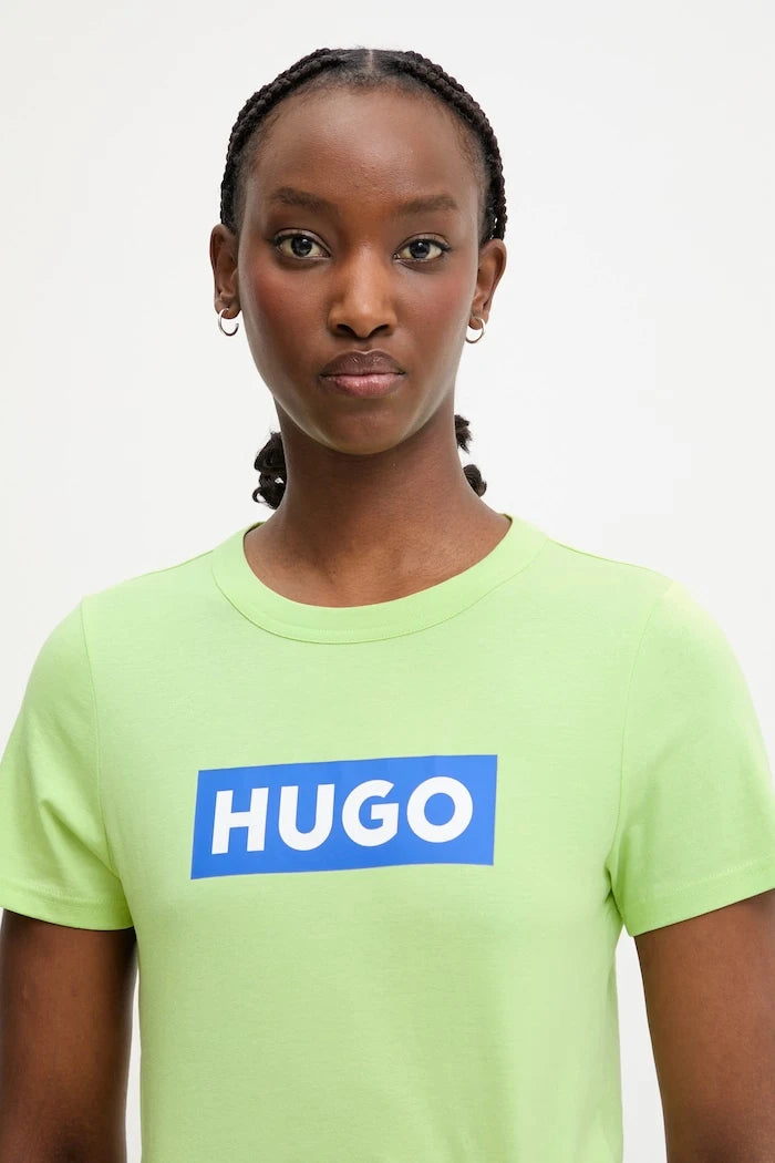 HUGO Blue тениска basic дамска от памук Classic Tee_B