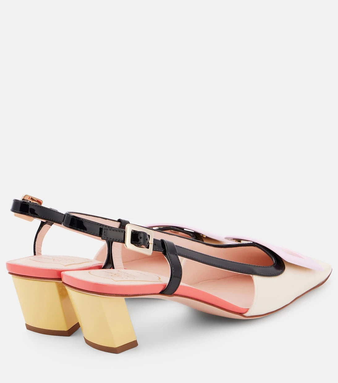 Roger Vivier - Belle Vivier 45 patent leather slingback pumps