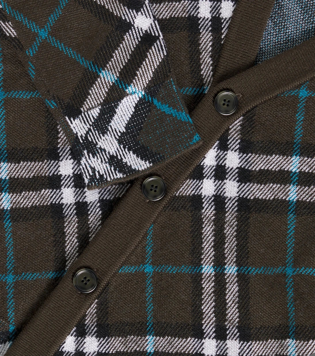 Burberry Kids - Checked wool cardigan