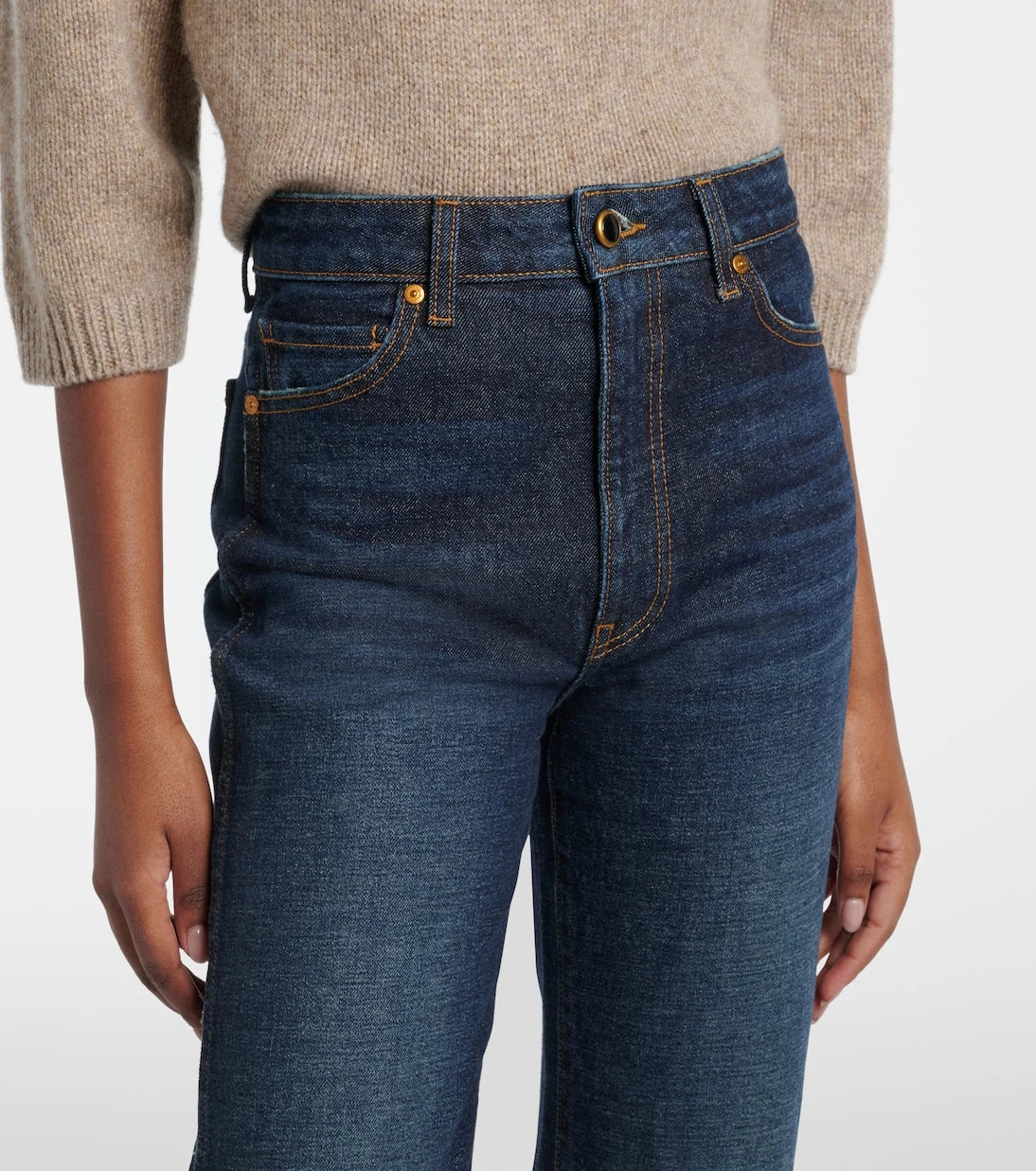 Khaite - Danielle high-rise straight jeans