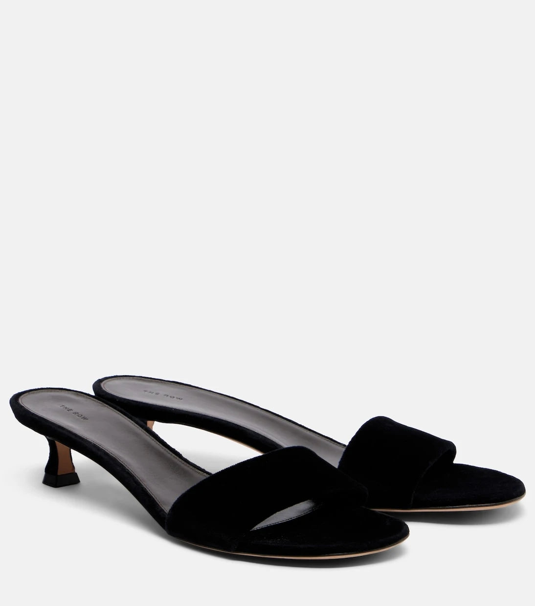The Row - Combo leather slides