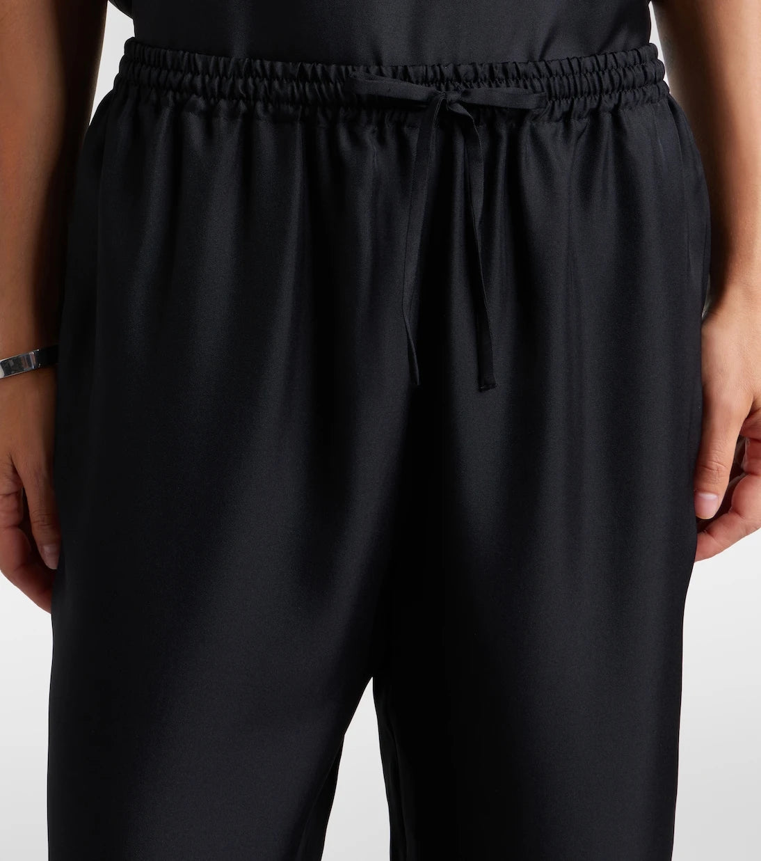 Asceno - Aurelia silk wide-leg pants