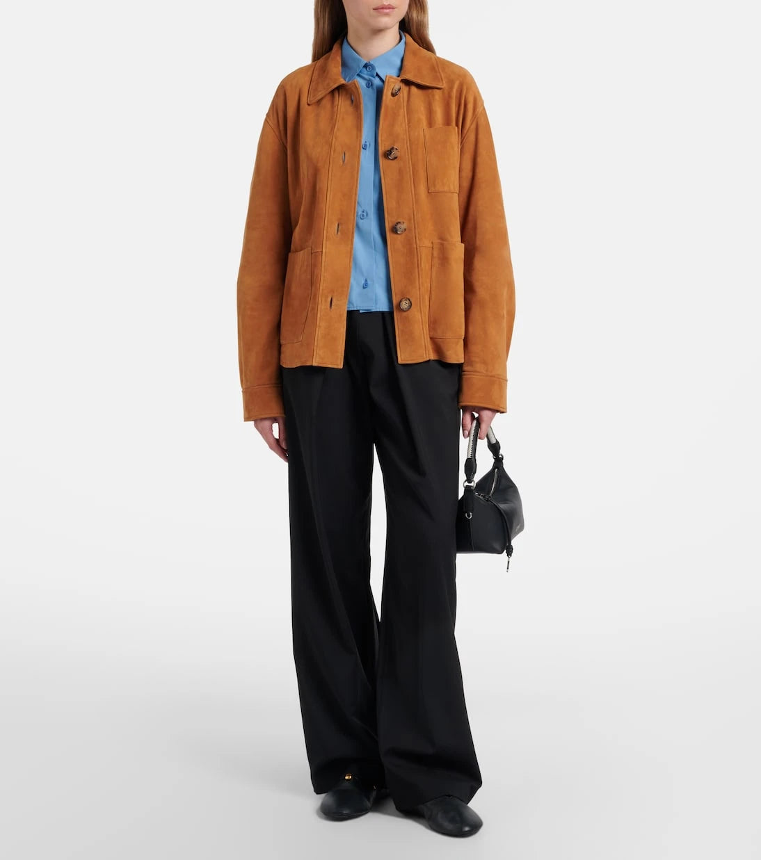 Loewe - Cala Small leather top-handle bag