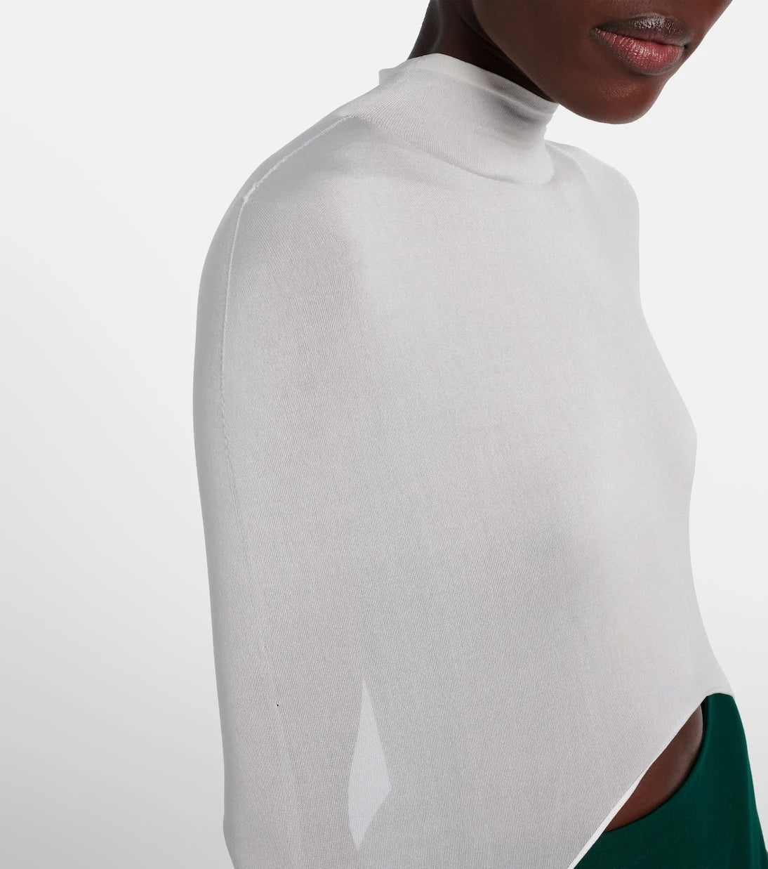 Alaïa - Knitted silk-blend top