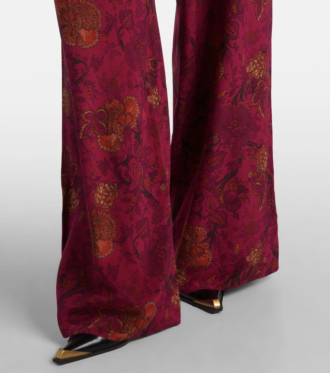 Ulla Johnson - Aviva silk crêpe de chine wide-leg pants