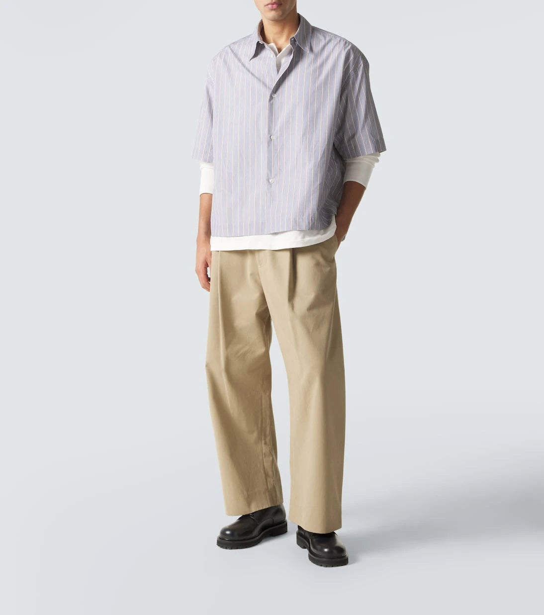 Studio Nicholson - Sanko striped cotton shirt