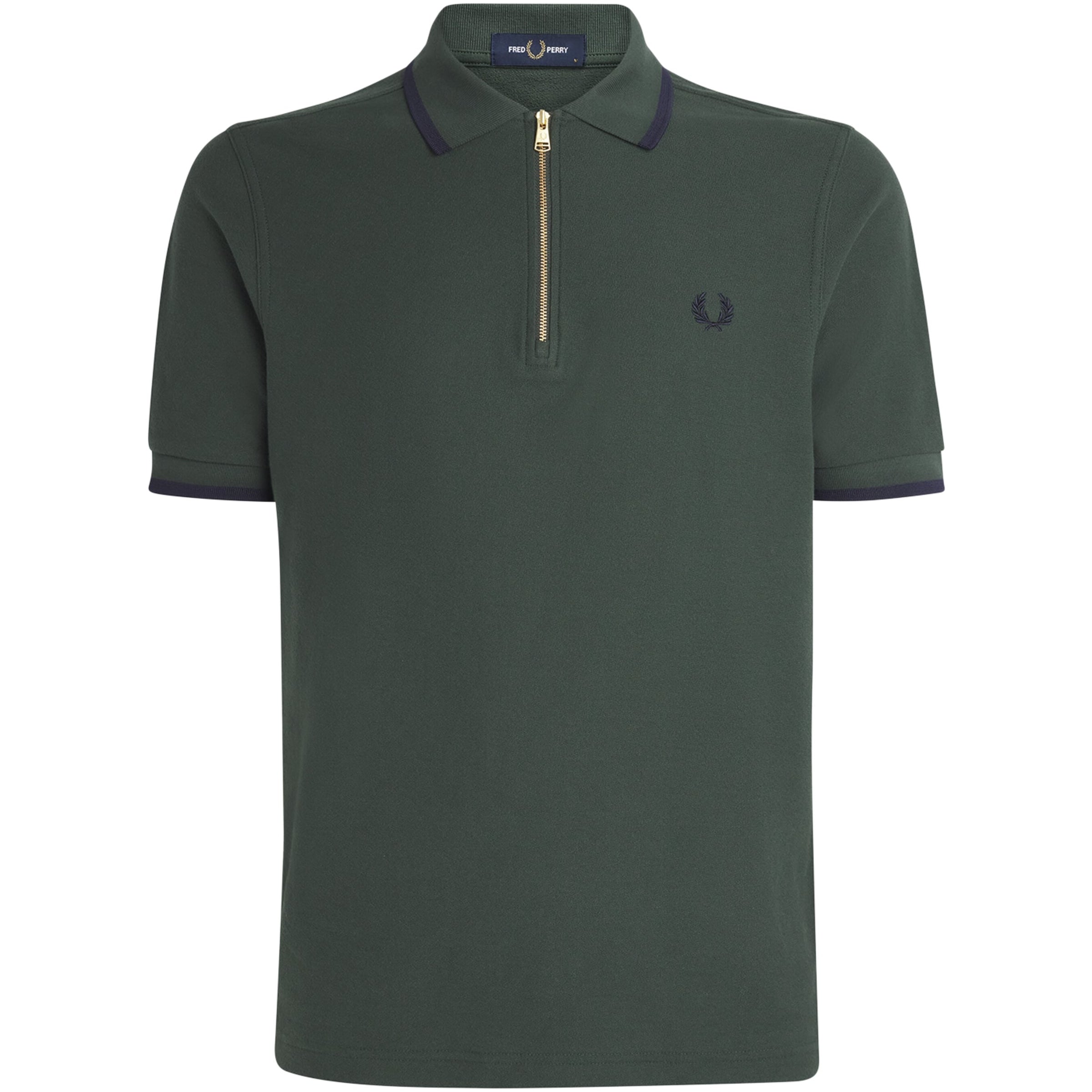 Cotton Crepe Piqué Polo Shirt
