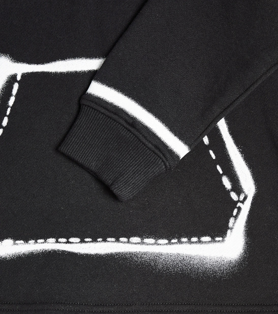 Marc Jacobs Kids - سويت شيرت قطني بنقشة Trompe l'œil