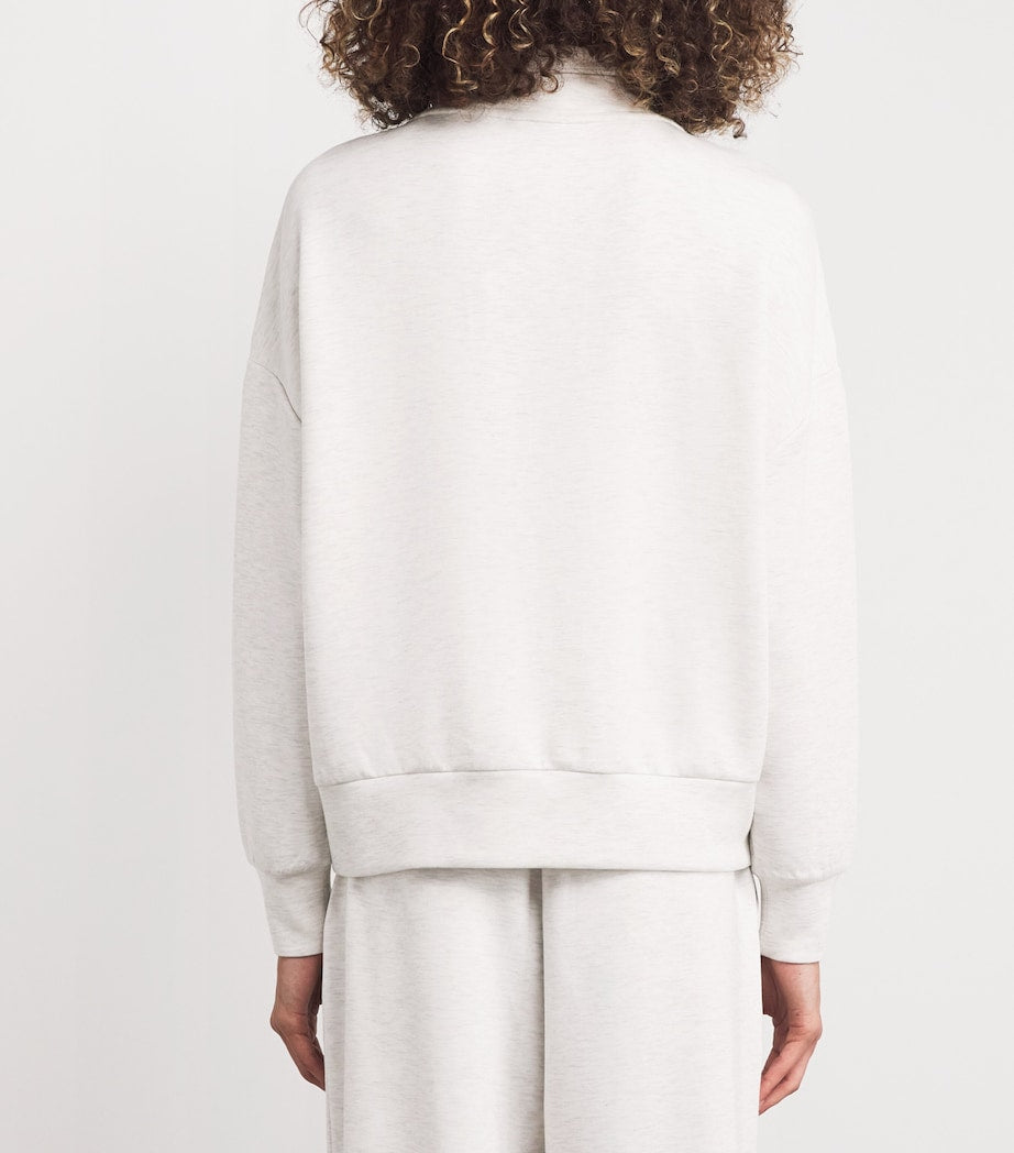 Varley Ivory DoubleSoft Hawley Half-Zip Sweatshirt
