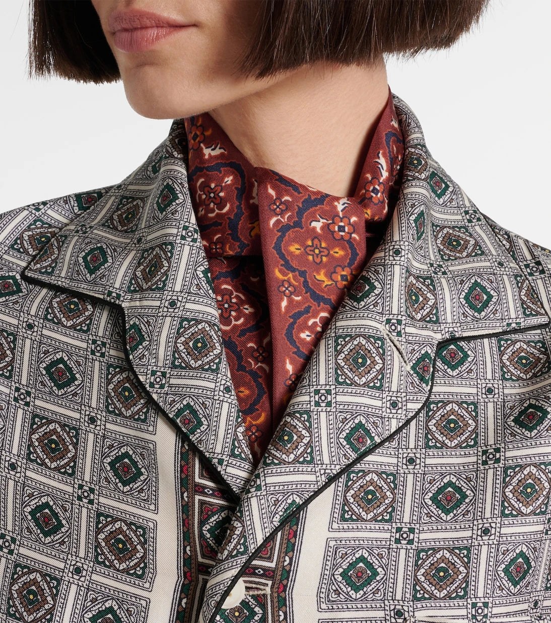 Loro Piana - Printed silk scarf