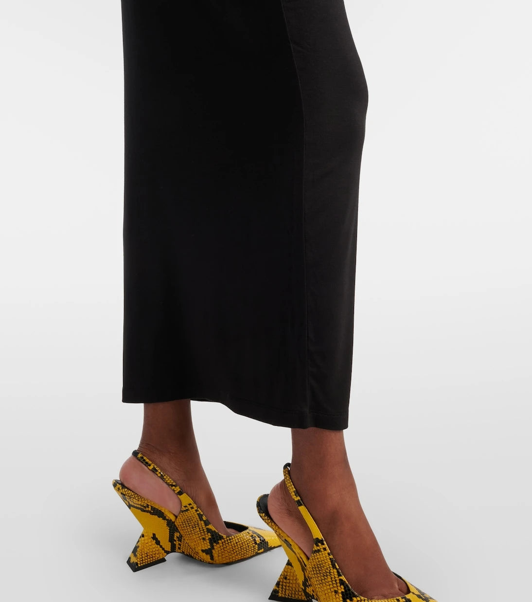 The Attico - Jersey midi skirt