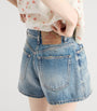 Prada Blue Faded Denim Shorts