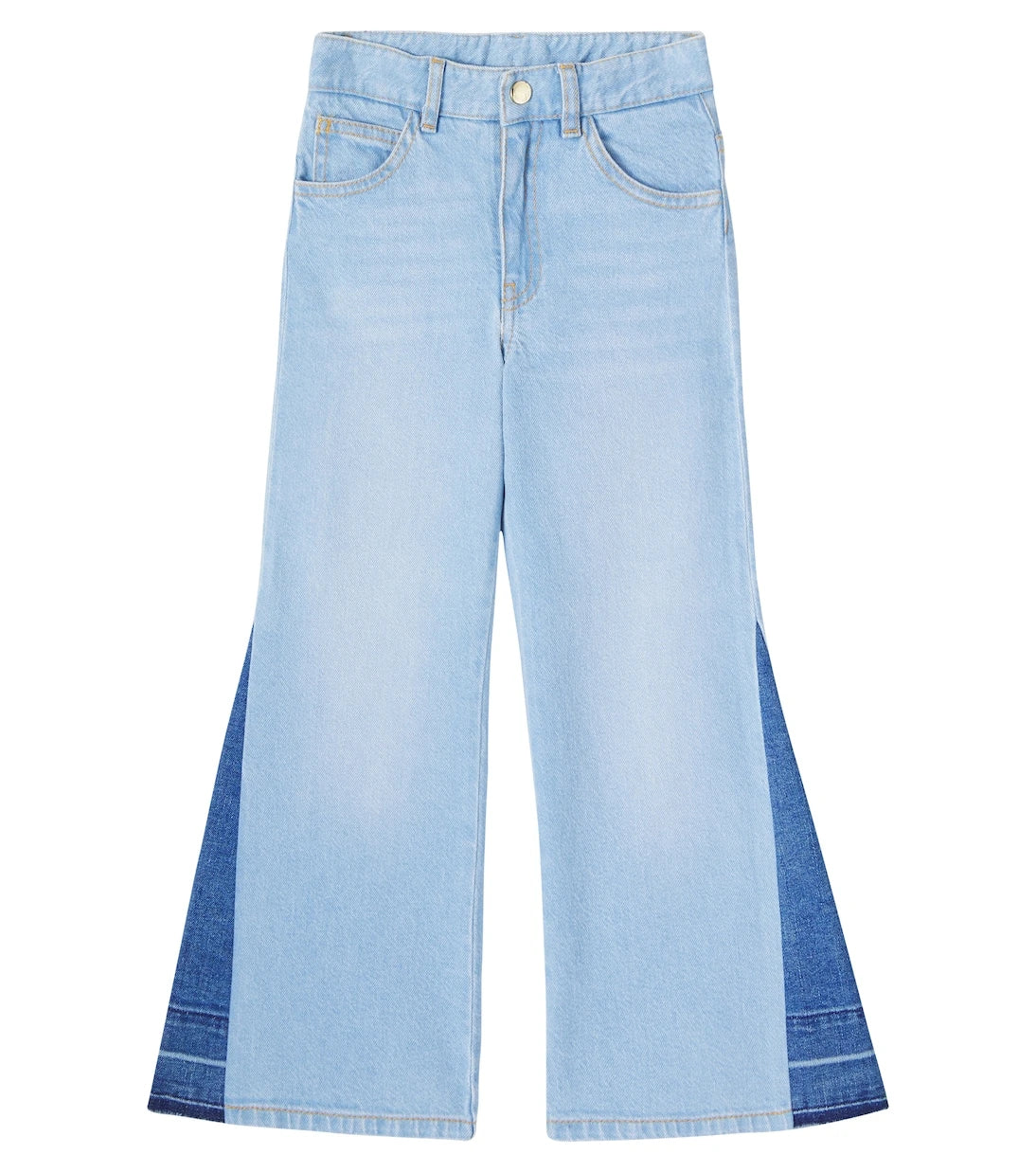 Chloé Kids - Colorblocked flared jeans