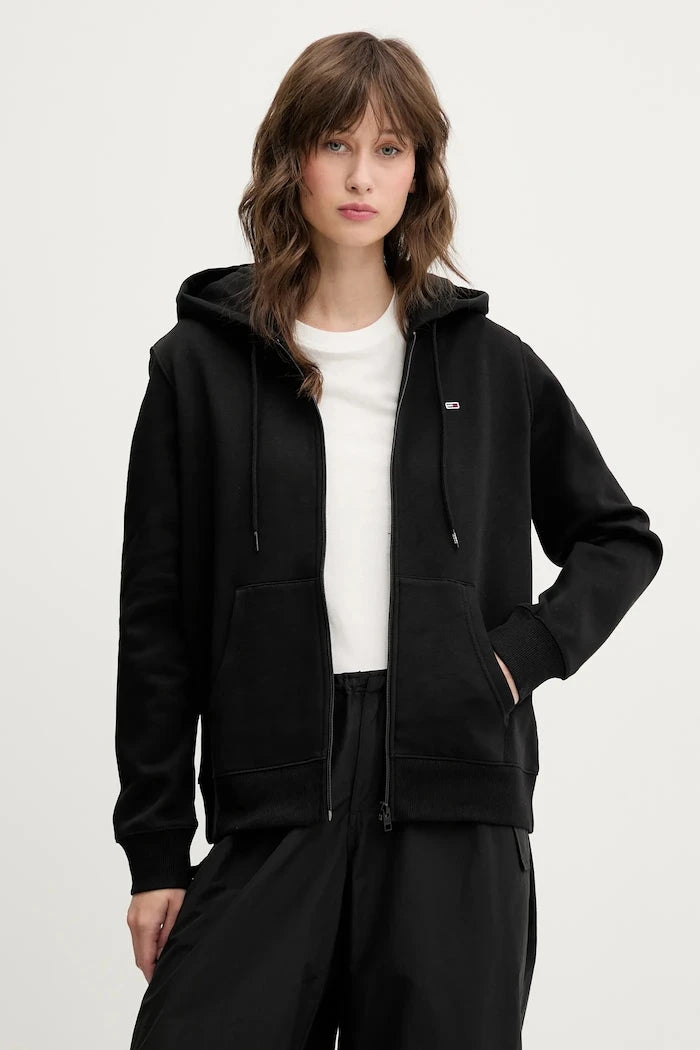 Tommy Jeans суичър с цип дамски с памук