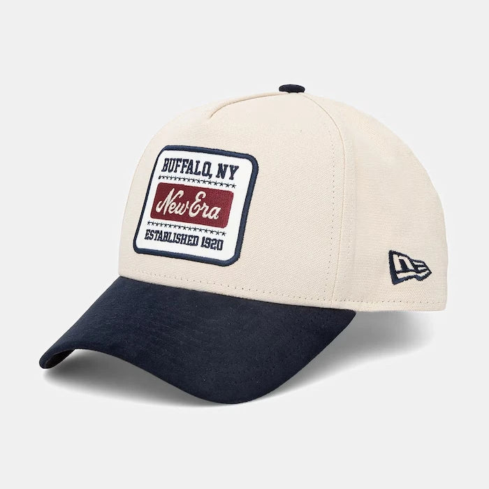 Памучна шапка с козирка New Era PATCH SUEDE E-FRAME