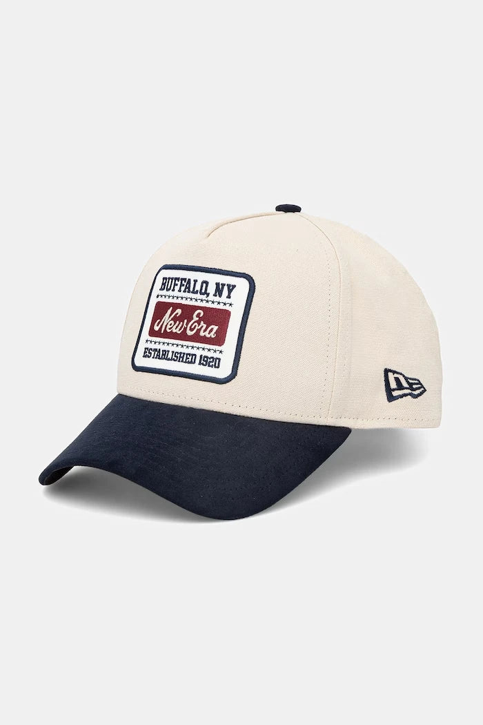 Памучна шапка с козирка New Era PATCH SUEDE E-FRAME