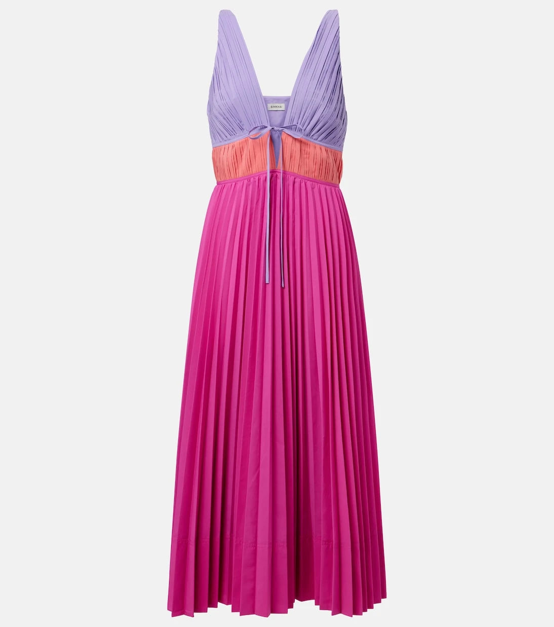 Simkhai - Stephanie pleated poplin midi dress