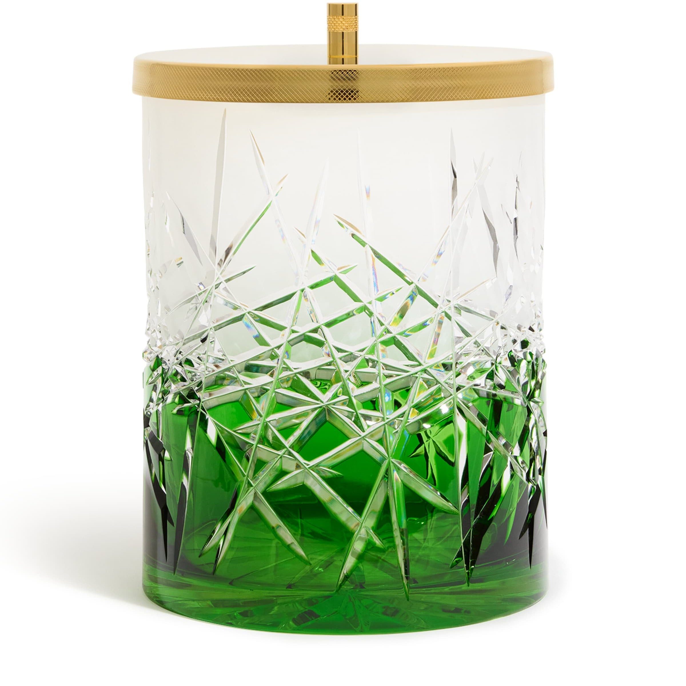 Crystal Ivy Green Bin With Lid