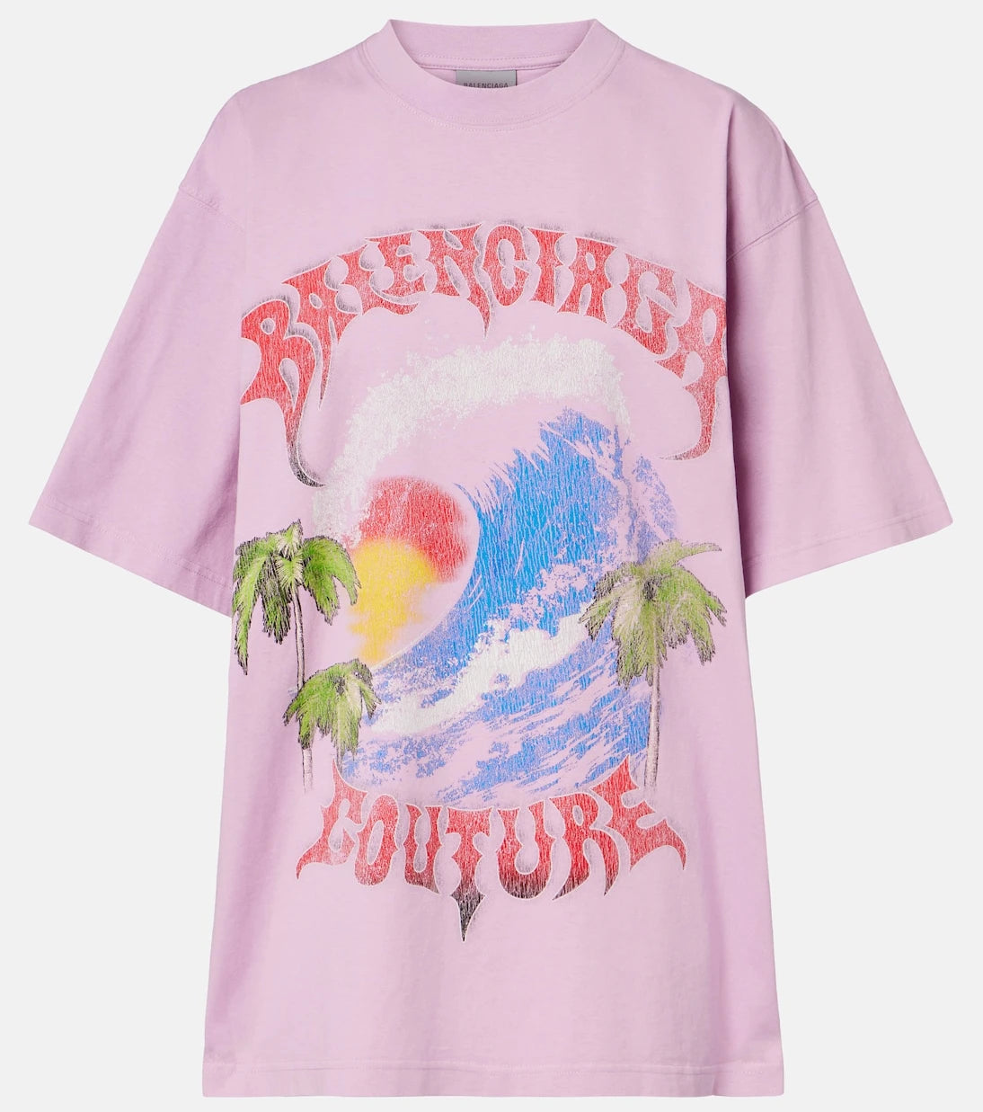 Balenciaga - Printed cotton jersey T-shirt