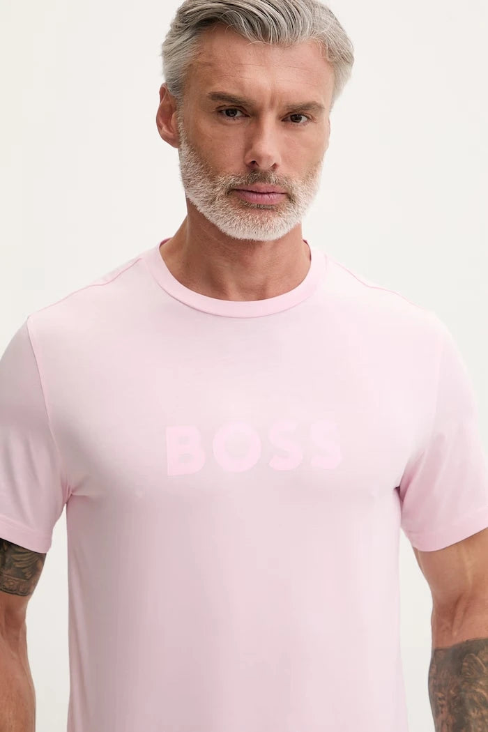BOSS erkek pamuklu T-Shirt RN