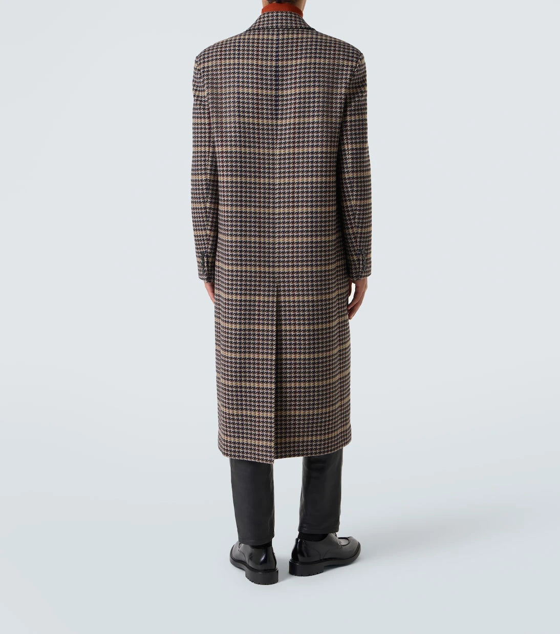Saint Laurent - Houndstooth wool overcoat