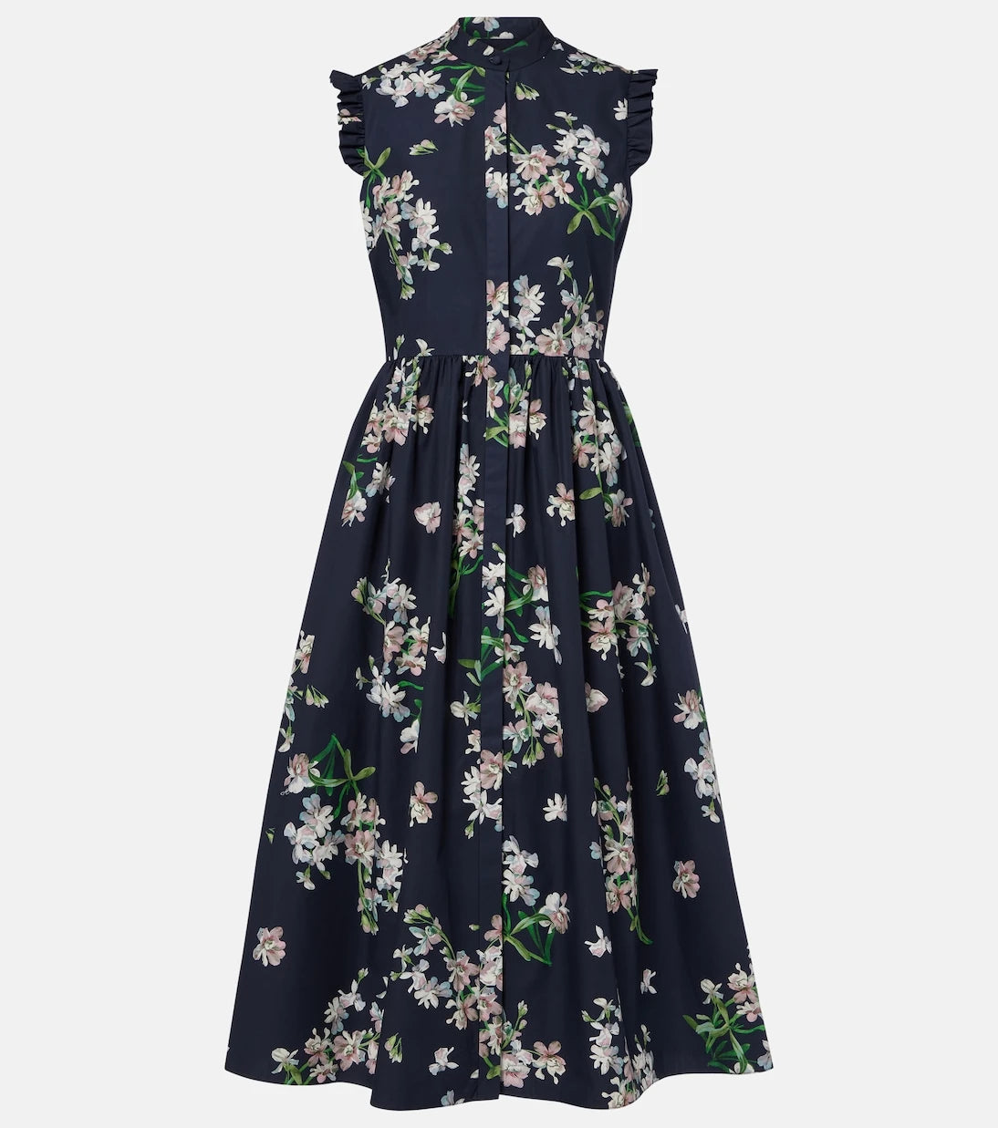 Erdem - Floral cotton midi dress