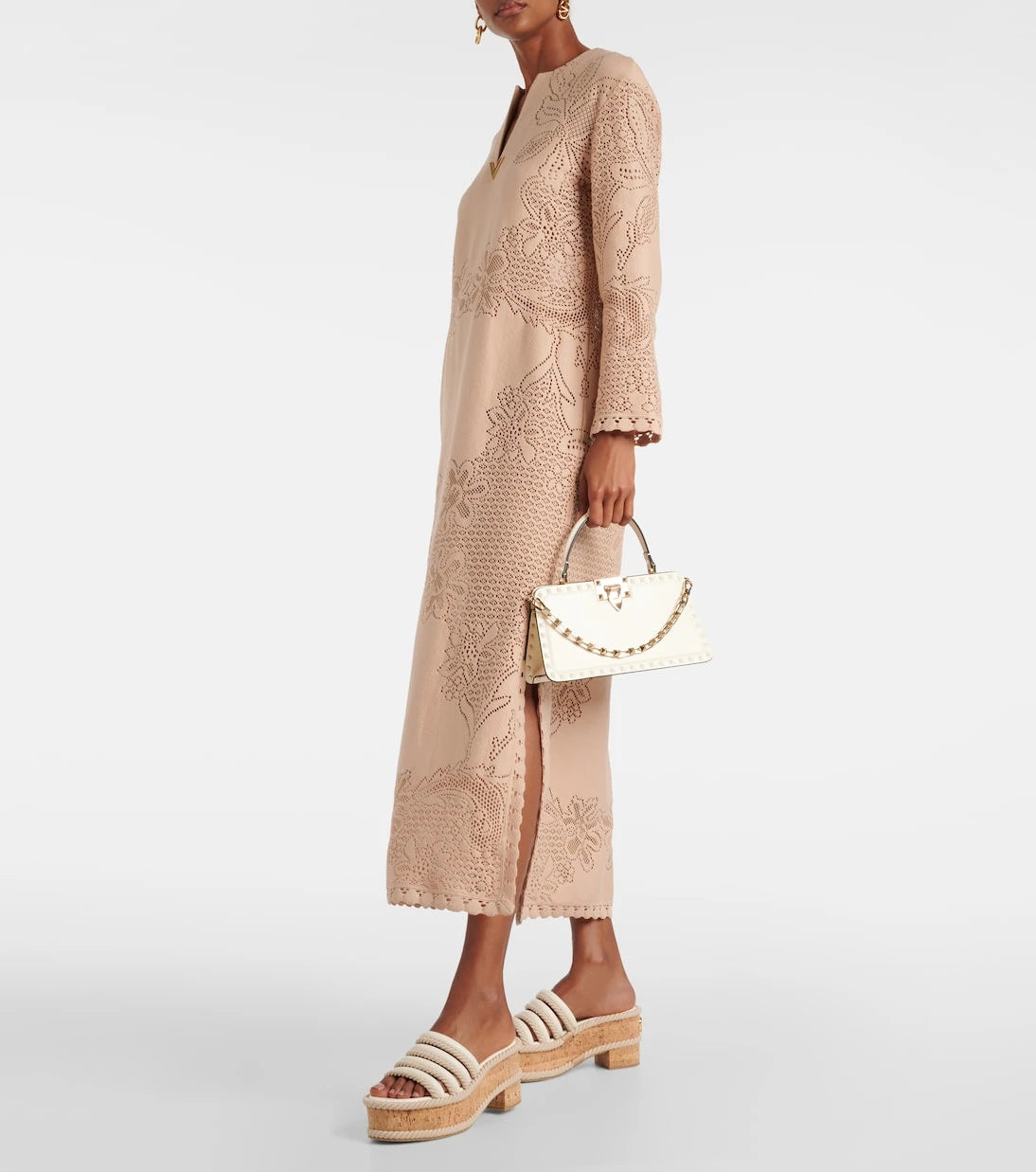 Valentino Garavani - VLogo Summerblocks leather platform mules