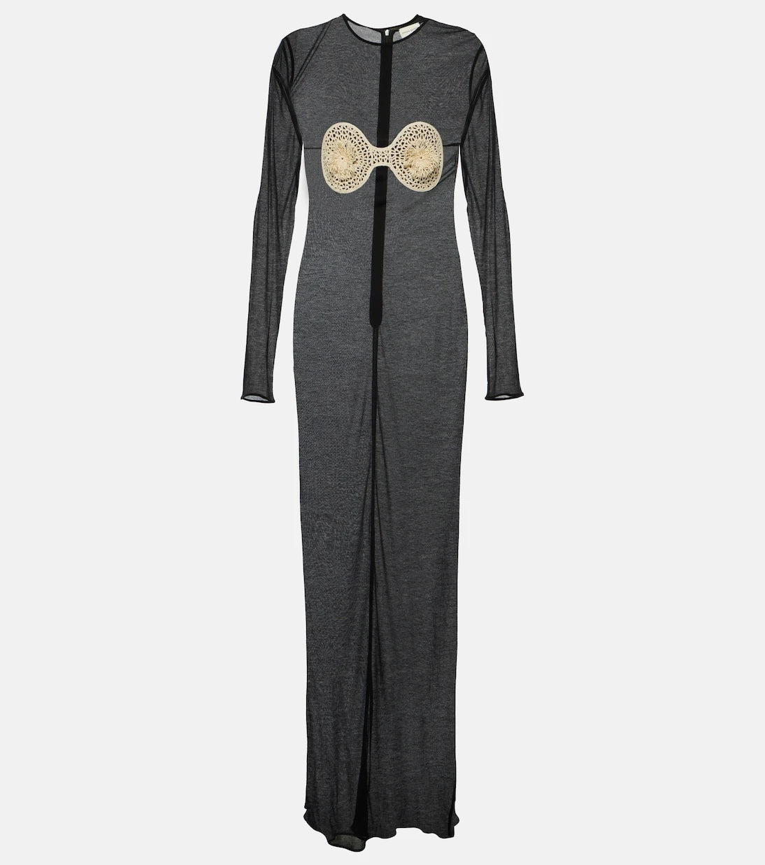 Magda Butrym - Crochet-trimmed jersey maxi dress
