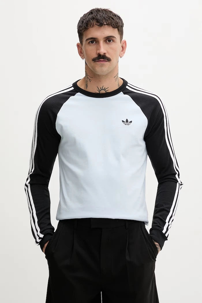 adidas Originals erkek pamuklu uzun kollu bluz