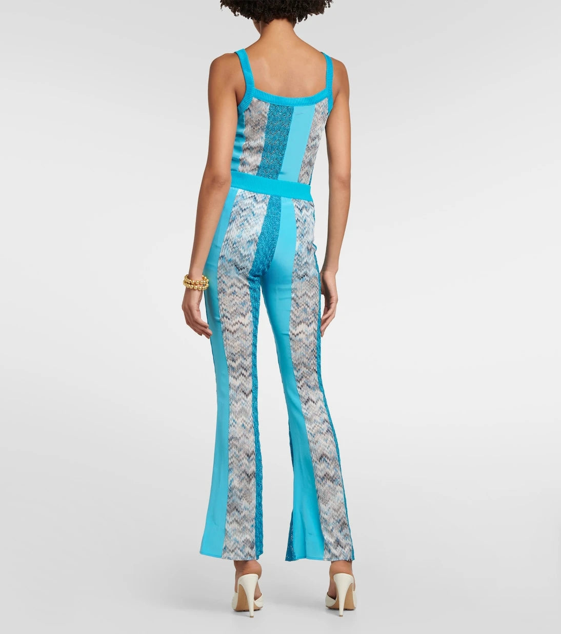 Missoni - Zig-zag knit patchwork pants
